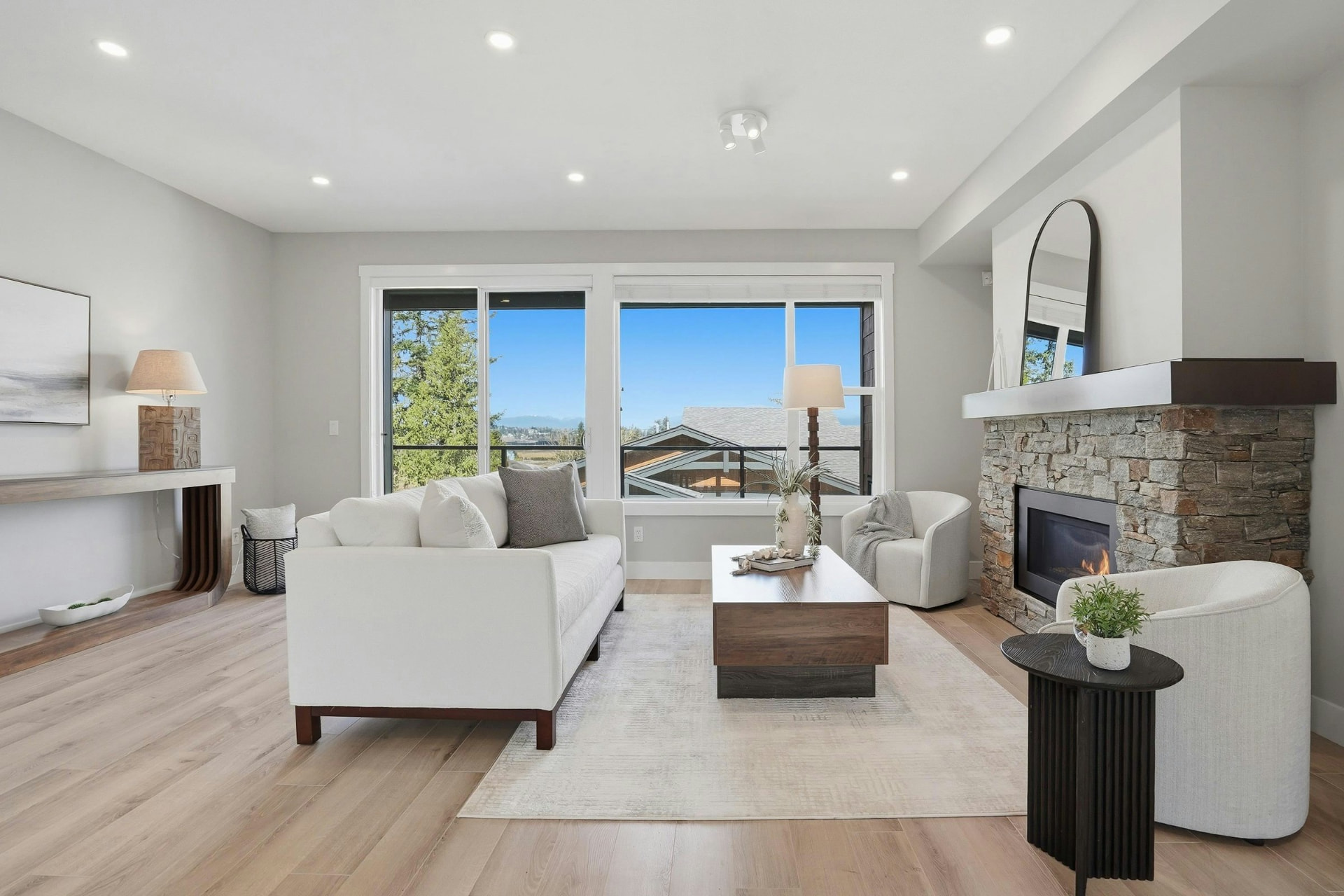 A beautifully styled living room by West Coast Interiors