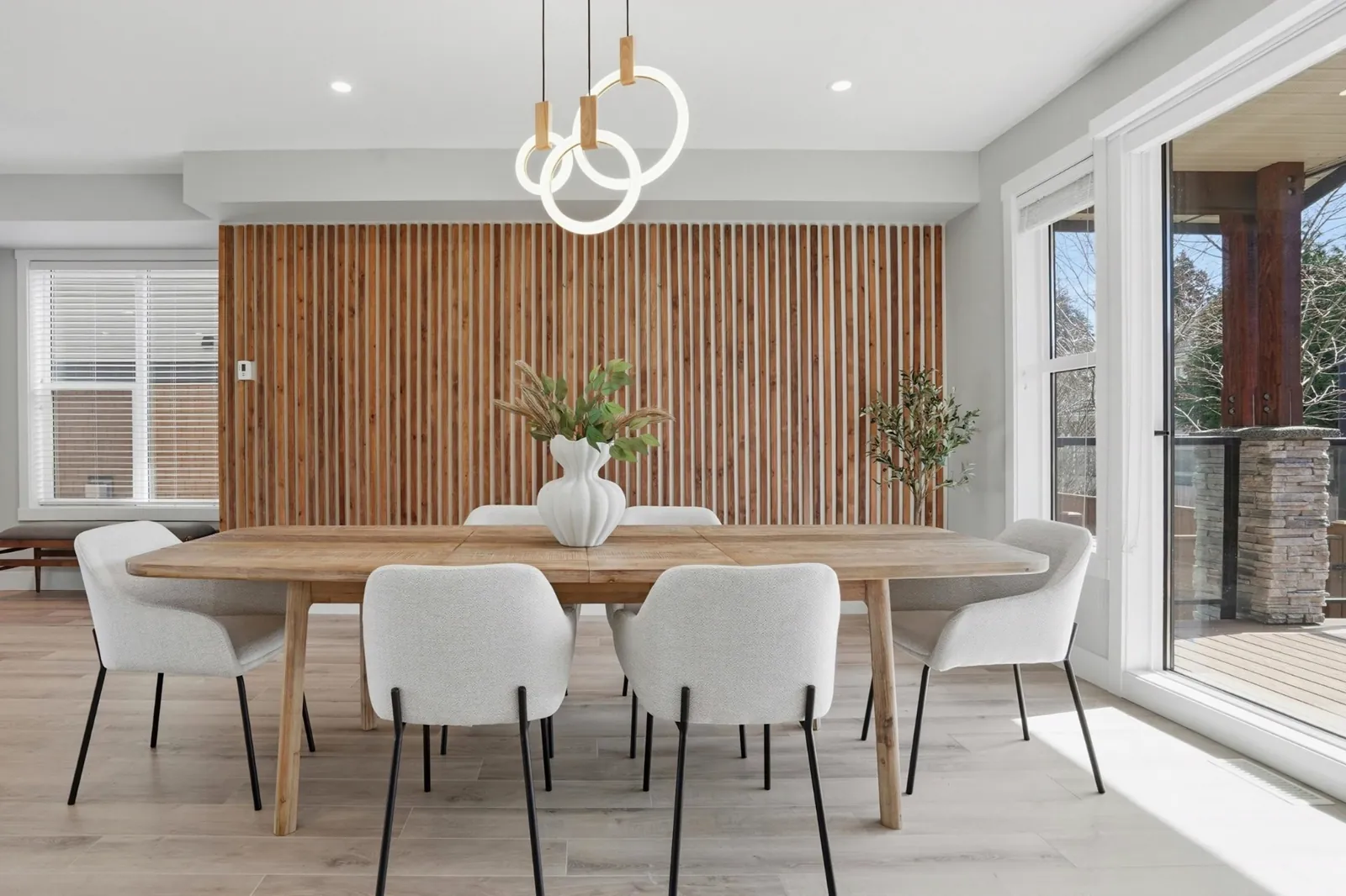 Dining room staged by West Coast Interiors