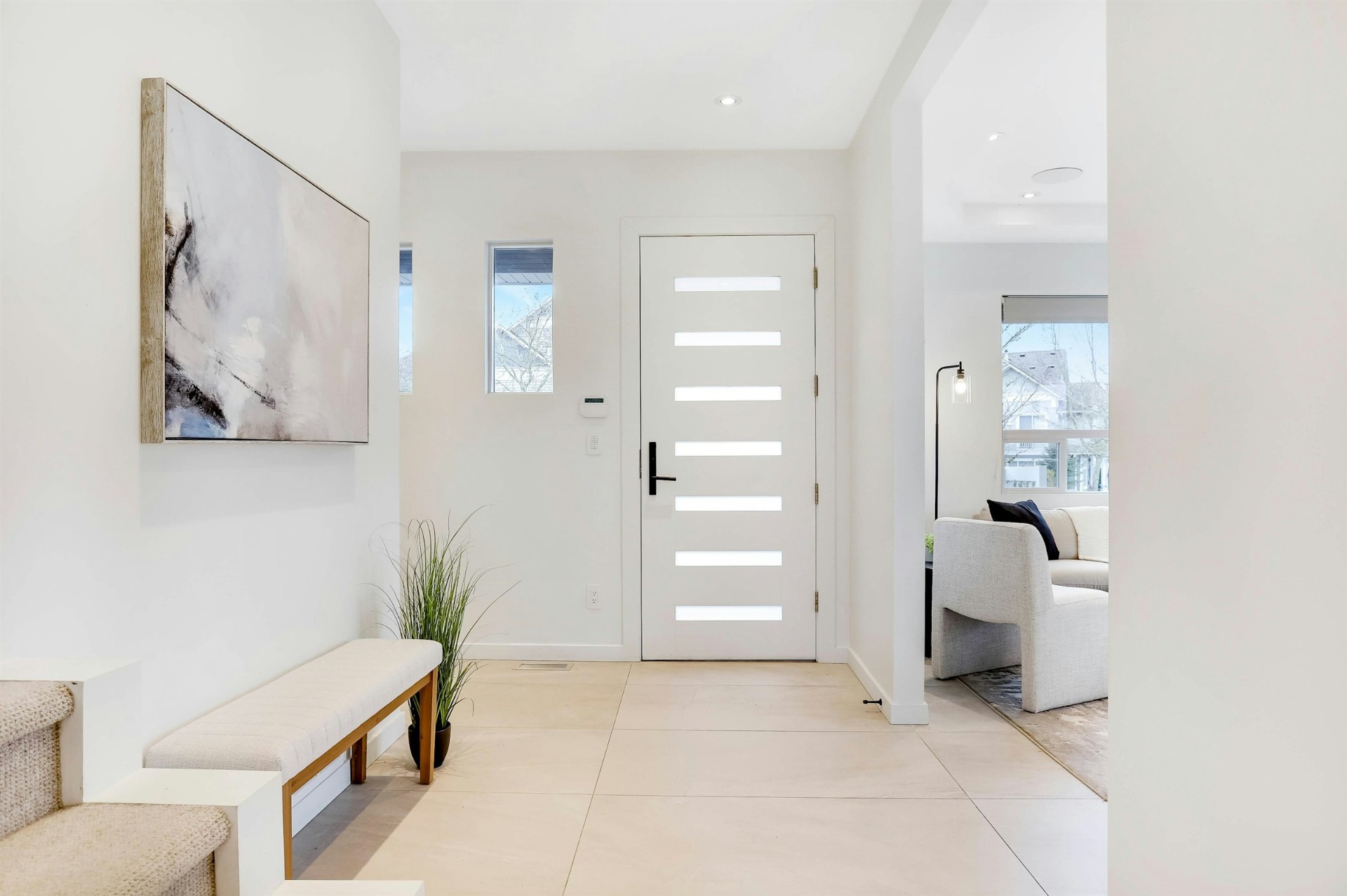 Entryway staged by West Coast Interiors