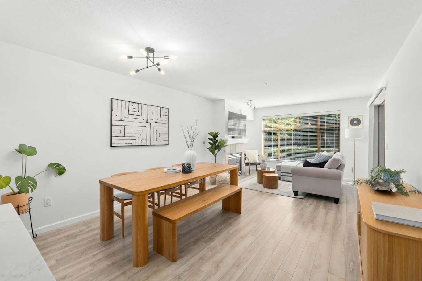 Living room staged by West Coast Interiors