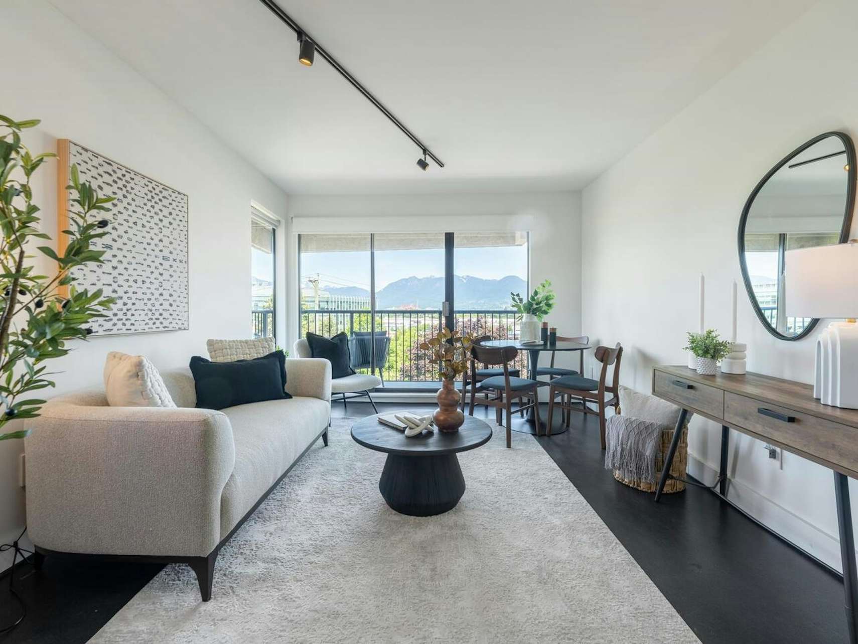 Living room staged by West Coast Interiors