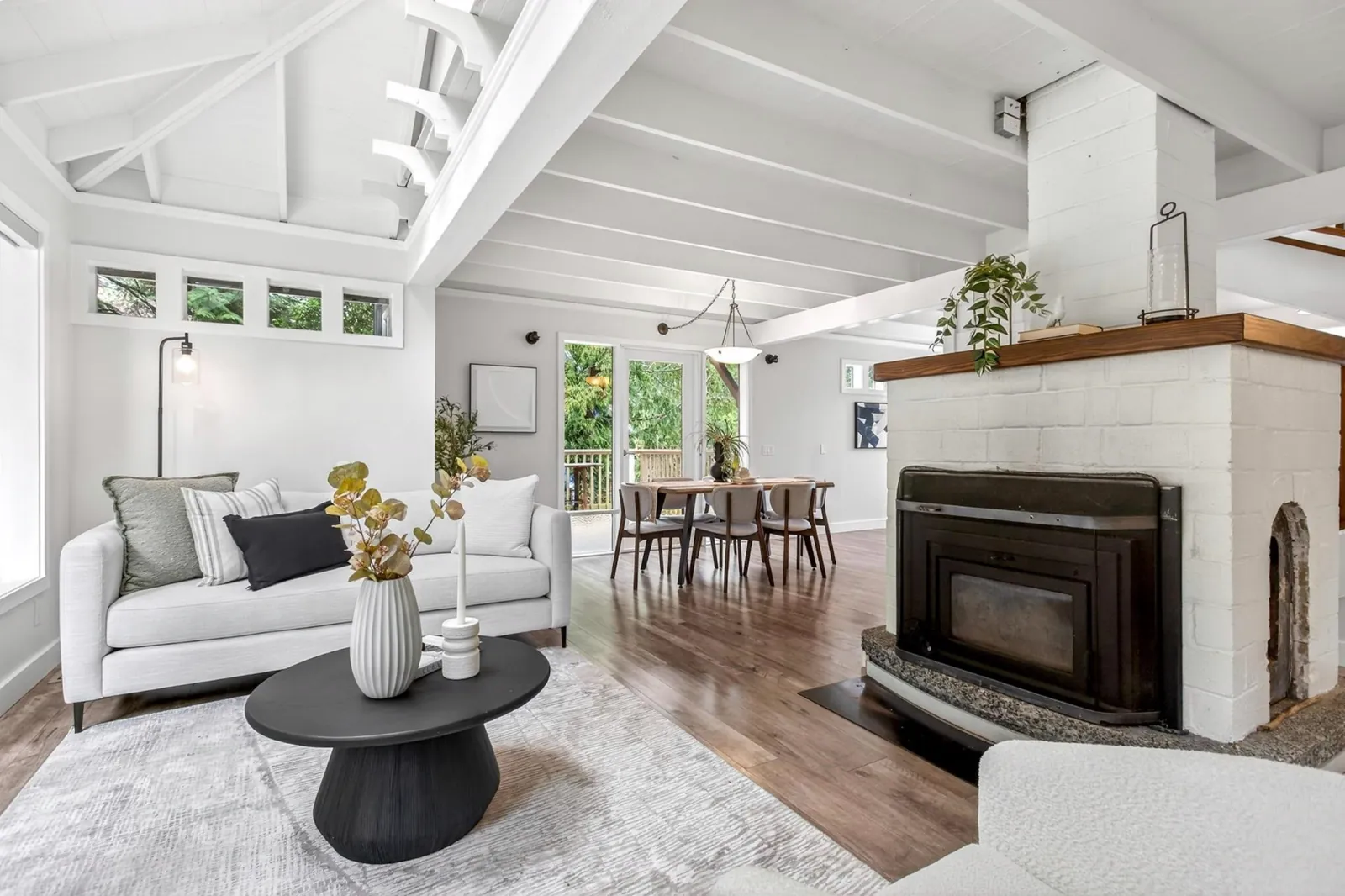 Living room staged by West Coast Interiors