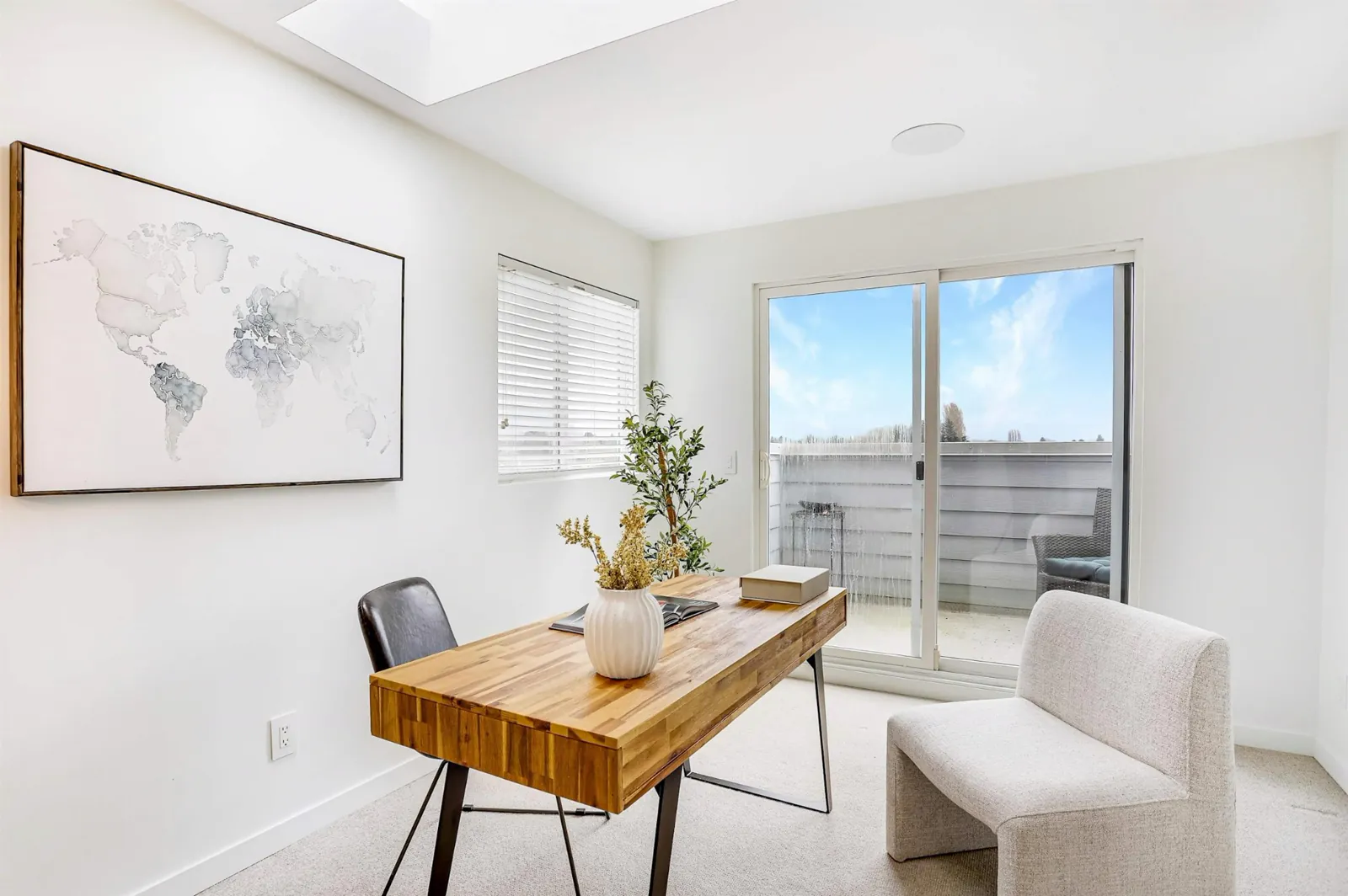 Home office staged by West Coast Interiors